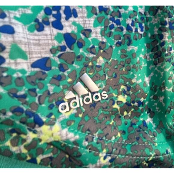 Adidas Girls Green Golf Polo Shirt Short Lightweight Polyester Blend Size M - Picture 4 of 8